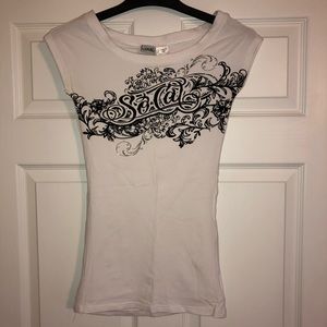 So Cal swoop neck tee